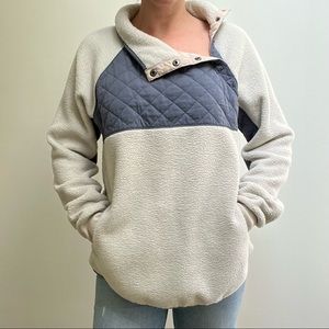 Asymmetrical Snap Front Fleece